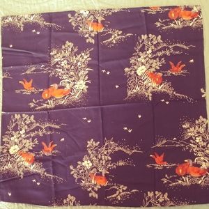 VTG 60's Japanese silk blend square scarf/ neckerchief